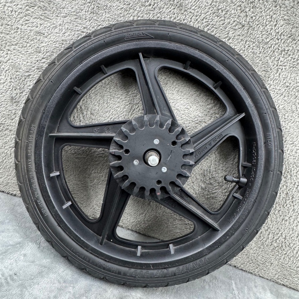BOB Stroller Rear Wheel 16x1.75 Revolution Ironman Black Excellent CC-226 16"